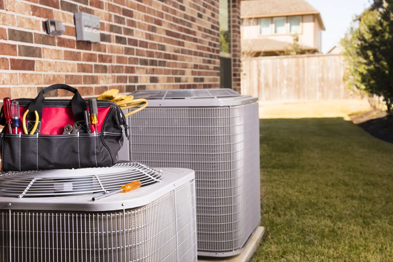 Toolbag on AC Unit