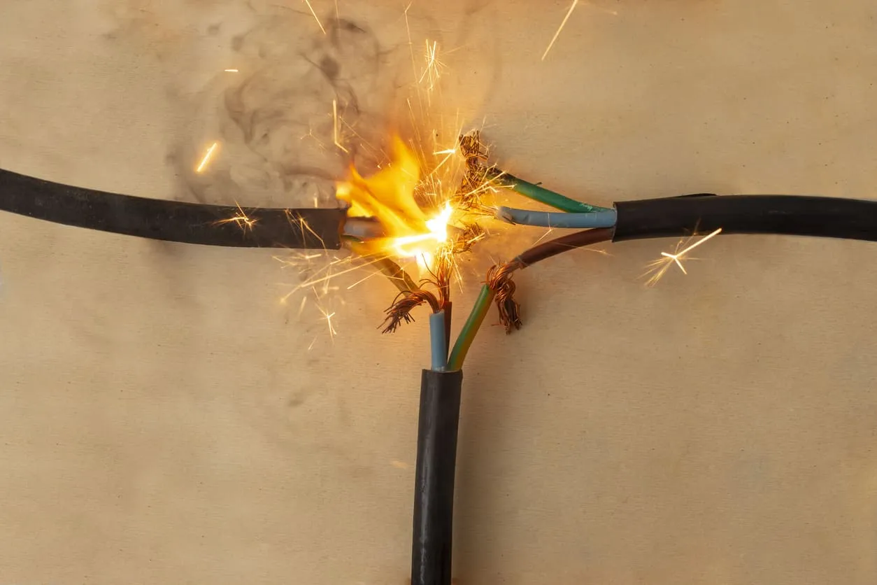 Sparking Electrical Wires