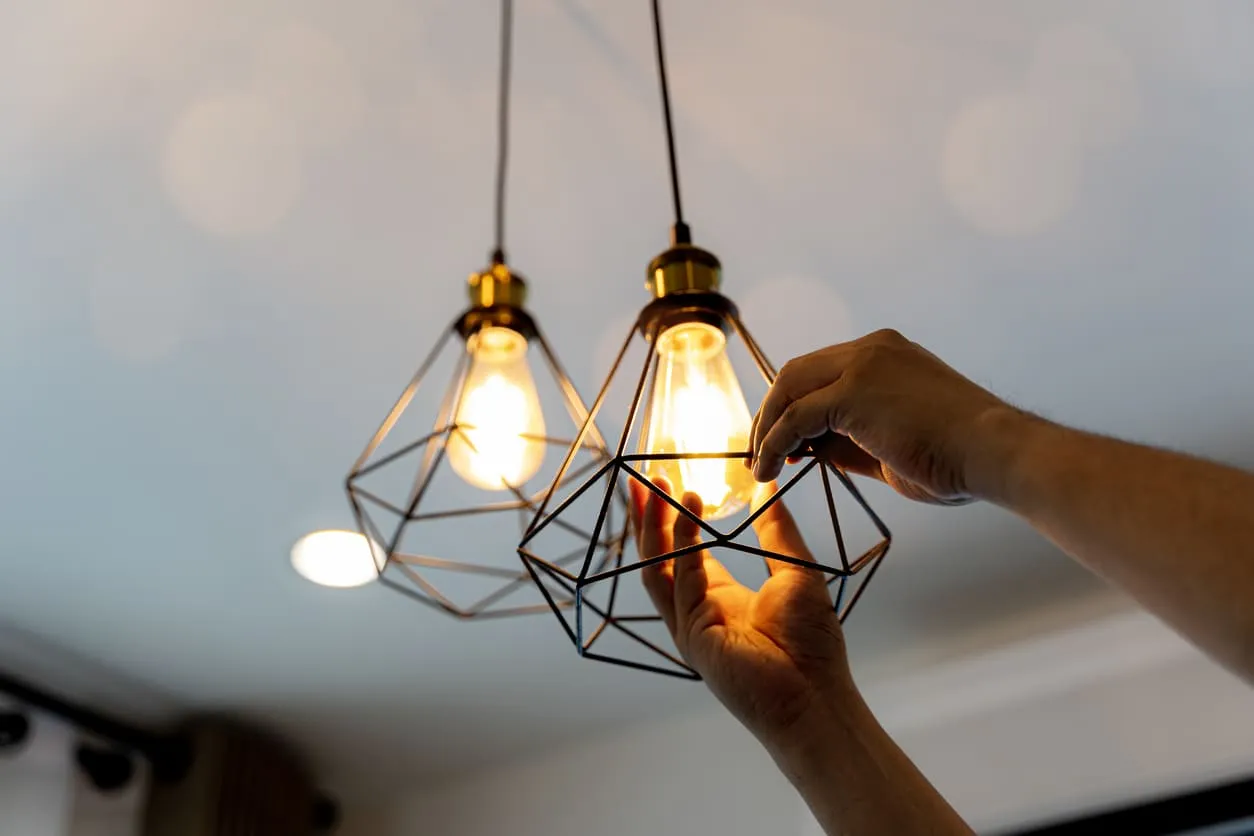 Electrician Installing Lighting